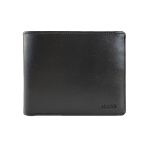 Black Leather Wallet with Expendable Flip