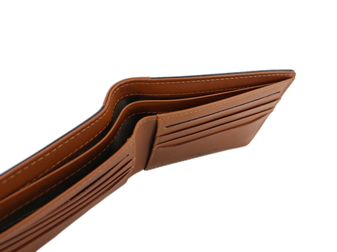 Simple Black & Brown Bifold Wallet