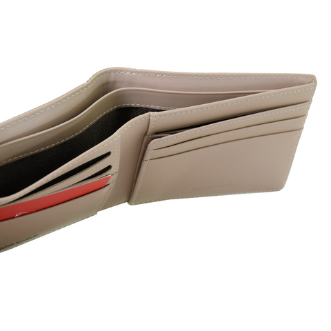 Simple Beige Leather Wallet
