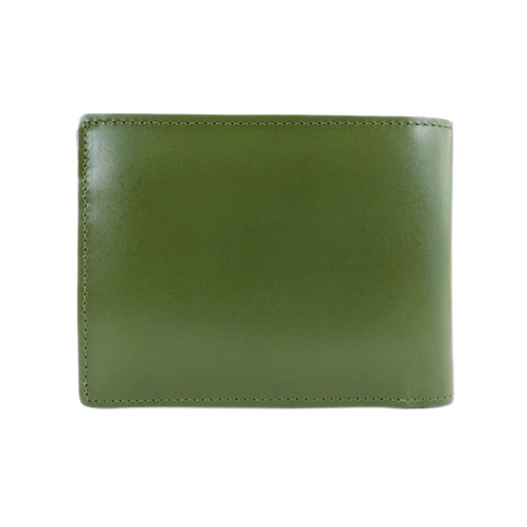 Earth Tone Leather Wallet with Coin Compartment