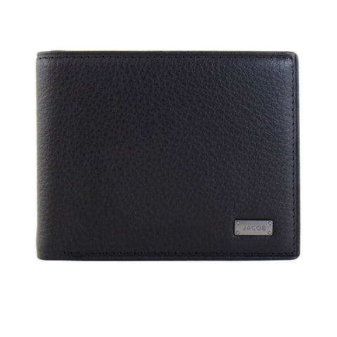 Soft Leather Wallet with Clear Card Compartments