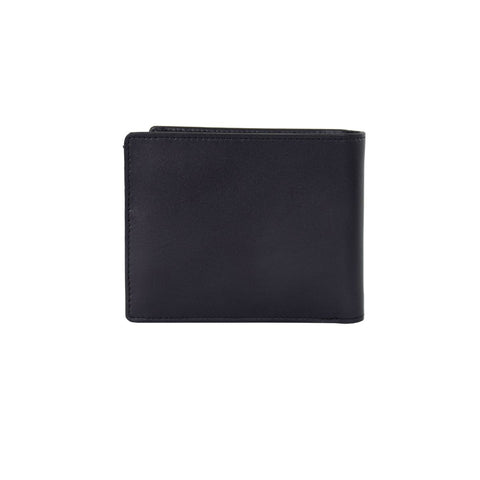 Clean Subtle Accent Leather Wallet with Coin Pocket
