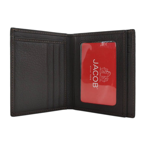 กระเป๋าสตางค์หนังนิ่มแบบหลายบัตรแนวตั้ง