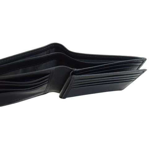 Soft Leather Wallet with Clear Card Compartments