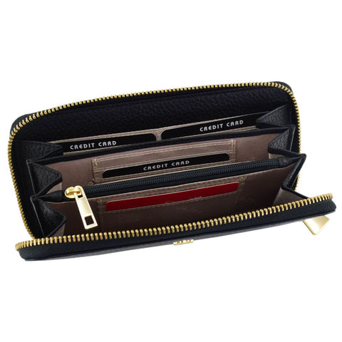 Cervo Long Wallet with All-Round Zipper