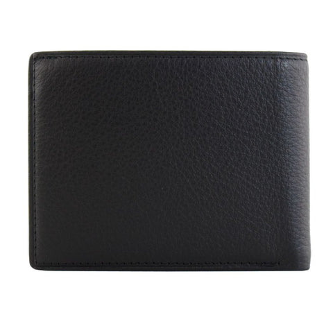 Soft Leather Wallet with Clear Card Compartments