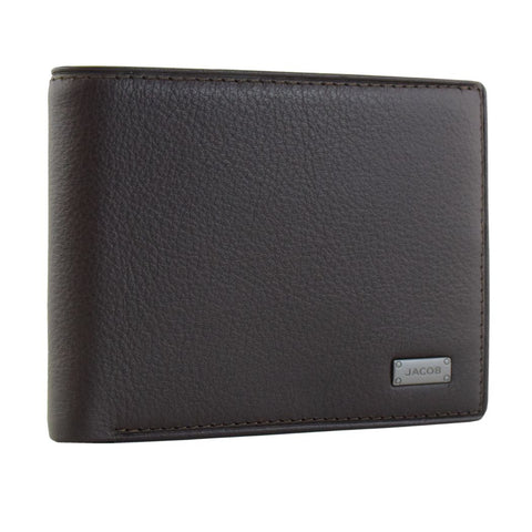Soft Leather Wallet with Clear Card Compartments