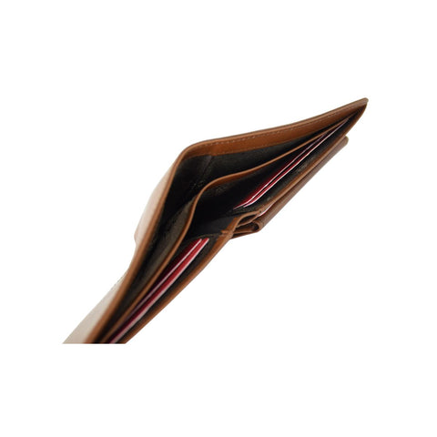 Clean Subtle Accent Leather Wallet with Coin Pocket