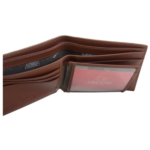 กระเป๋าสตางค์หนังลายเช็คเกอร์ แบบมีพับเก็บรูปหรือ ID 