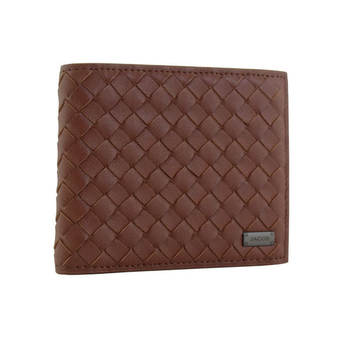 กระเป๋าสตางค์หนังลายเช็คเกอร์ แบบมีพับเก็บรูปหรือ ID 