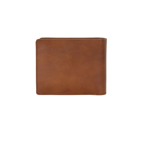 Clean Subtle Accent Leather Wallet with Coin Pocket
