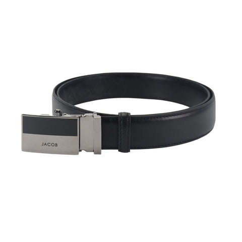 Gloss Plate Automatic Leather Belt