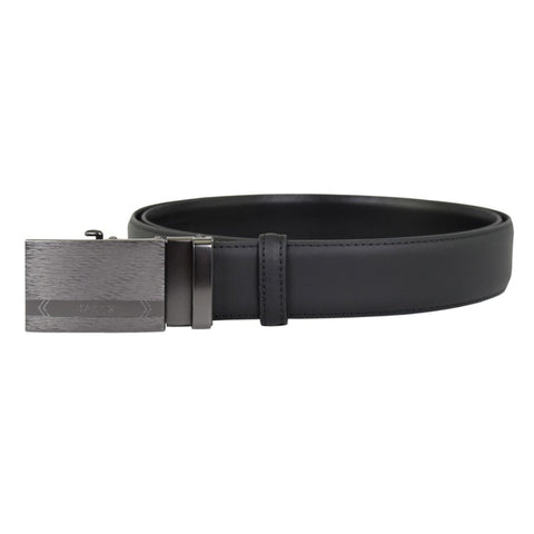 Matte Black Leather Auto Belt