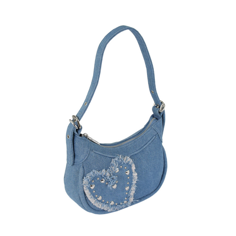 Heartbeat Denim Handbag