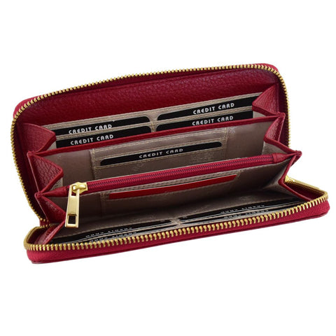 Cervo Long Wallet with All-Round Zipper