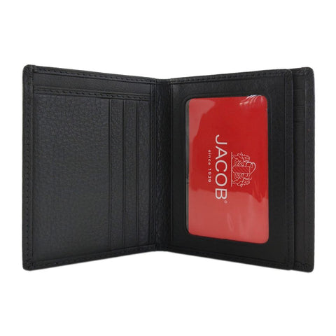 กระเป๋าสตางค์หนังนิ่มแบบหลายบัตรแนวตั้ง