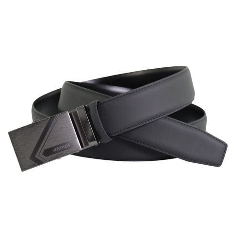Matte Black Automatic Leather Belt