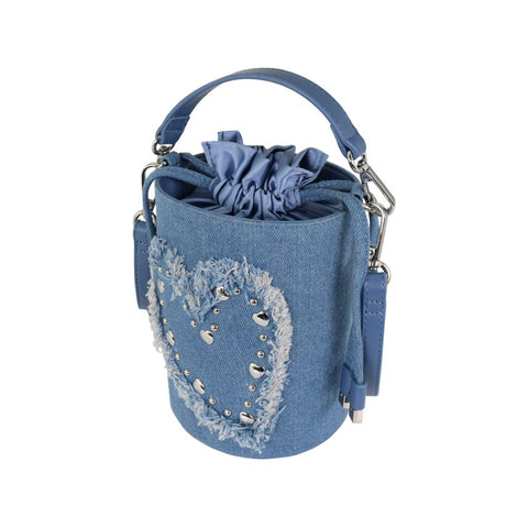 Heartbeat Denim Bucket Bag