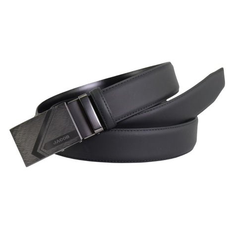 Matte Black Automatic Leather Belt