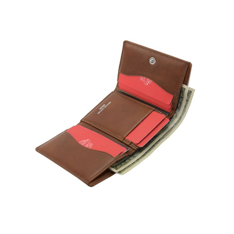 Vertical Leather Wallet – Narrow & Practical