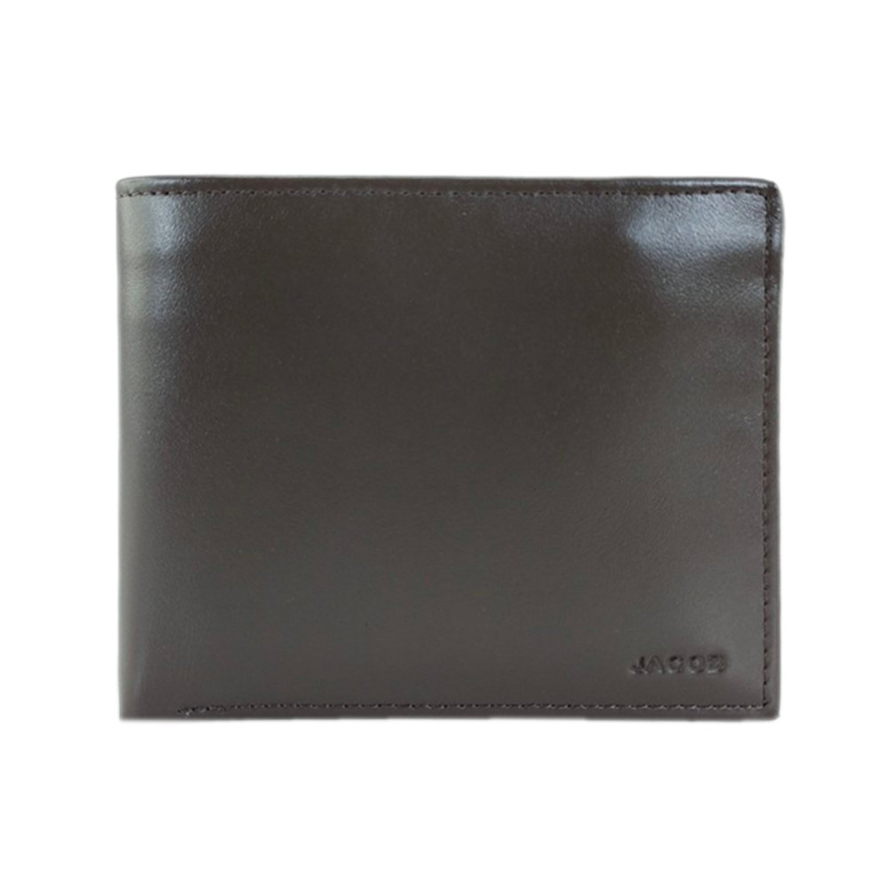 Leather Wallet with Billfold Zipper | JACOB