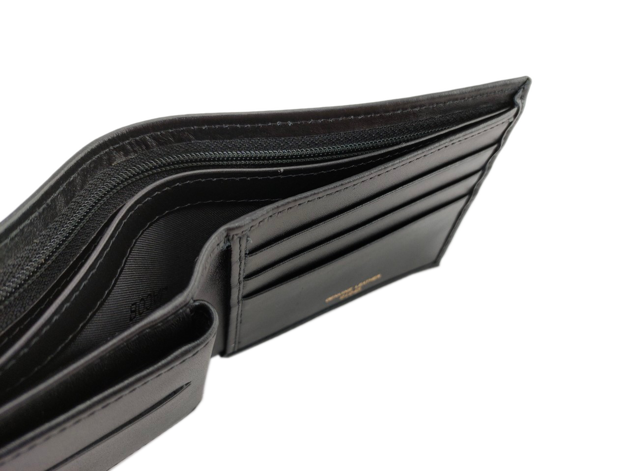 Leather Wallet with Billfold Zipper | JACOB