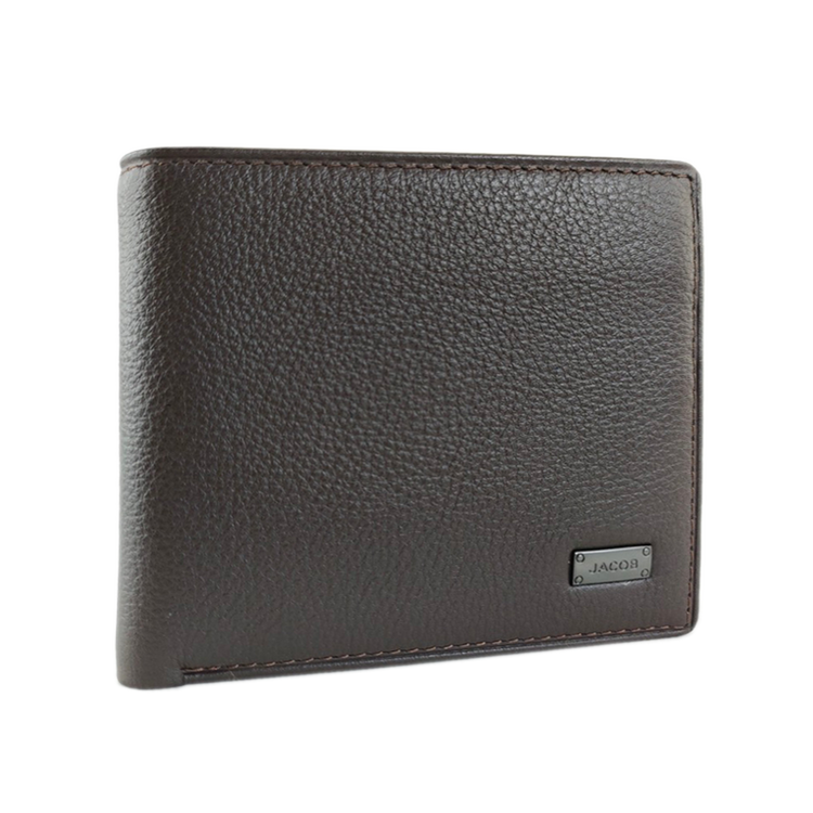 Classic Leather Wallet with Coin Compartment | JACOB