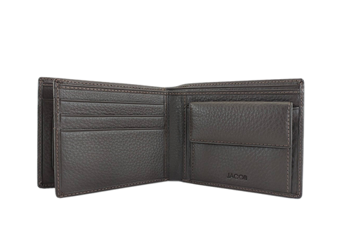 Classic Leather Wallet with Coin & ID Compartment