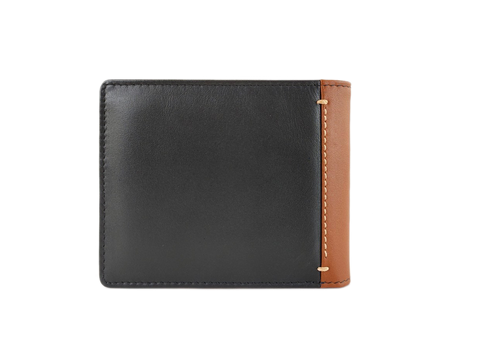 Simple Black & Brown Bifold Wallet