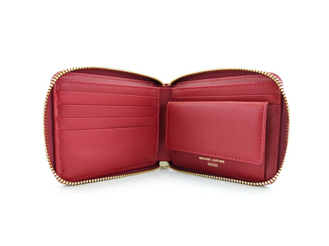 Vibrant Leather Wallet with Zipper Closer | JACOB